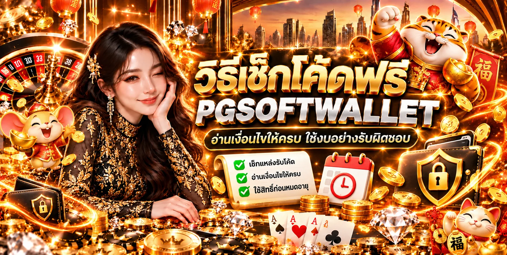 PGSOFTWALLET วิธีเช็กโค้ดฟรีและเครดิตฟรี