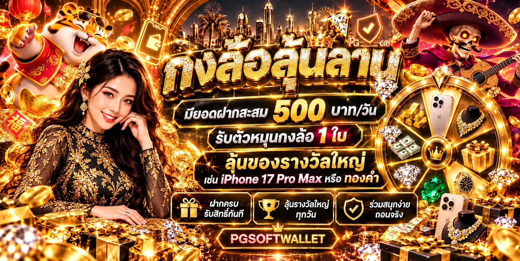 รวมสล็อตออนไลน์ PGSOFTWALLET และตัวละคร PG Soft